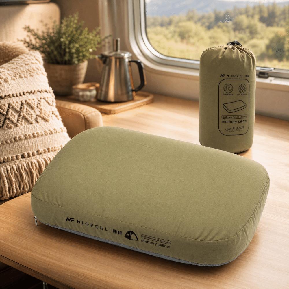 Removable Travel Pillow Compact Camping Pillow Portable Backpacking Pillow Car Travel