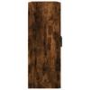 Wall Mounted Cabinet in Smoked Oak Finish 69.5 x 34 x 90 cm