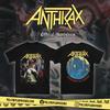 Футболка Anthrax Распространение болезни Мужская Женская Хлопок Оверсайз Y2k Рэп-Метал Трэш Группа Графика Короткий Рукав Женская Мужская Одежда