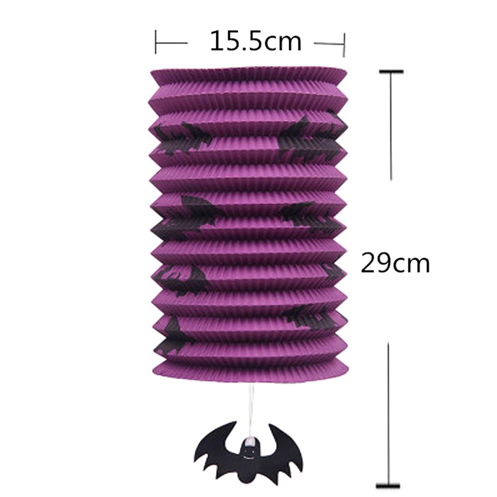 Craft LEDs Paper Hangings Lantern Foldable Decorative Design Festival Decoration for Halloweens