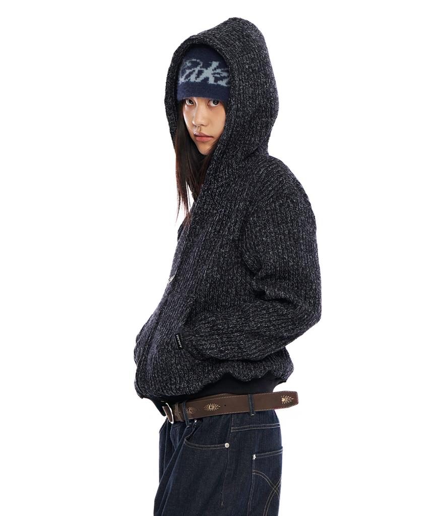 Толстовка на молнии Aakam Bokashi Knit (черный)