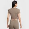 Nike Женская вязаная укороченная футболка с коротким рукавом Chill Knit