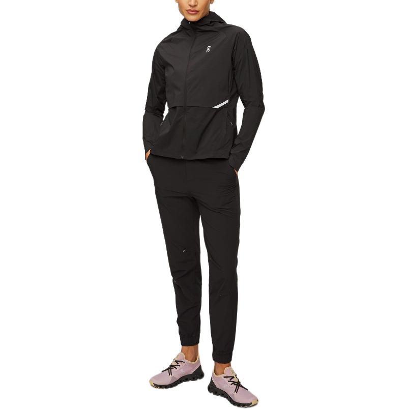 On Jackets Women's Black Hooded Moderate Other 1WE10410553