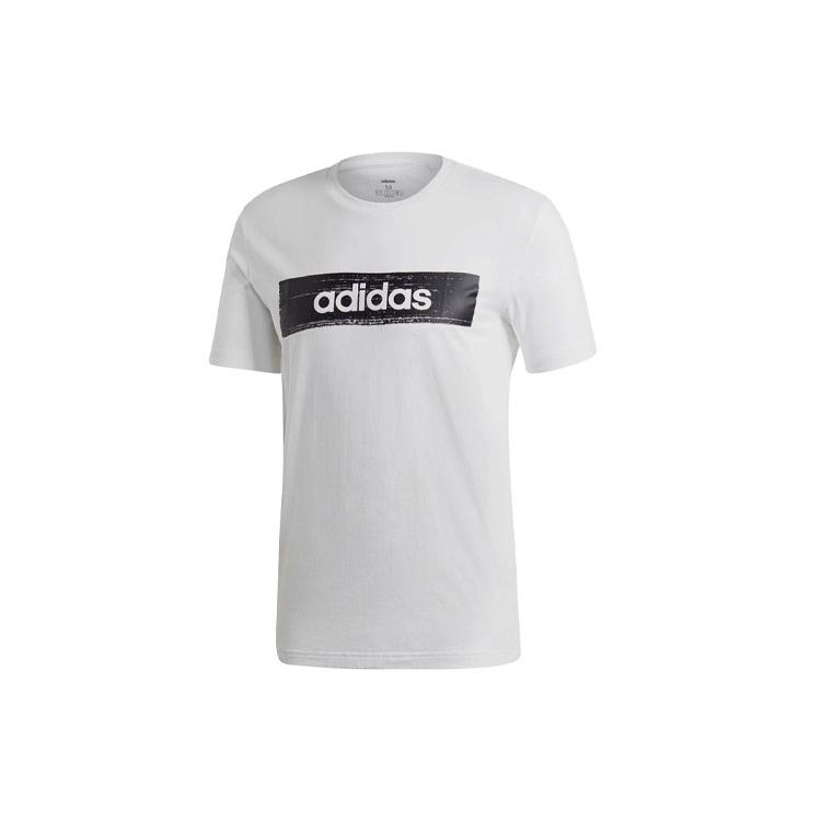 adidas Футболки Мужские Белые С Круглым Вырезом Умеренный Прямой Крой EI4587