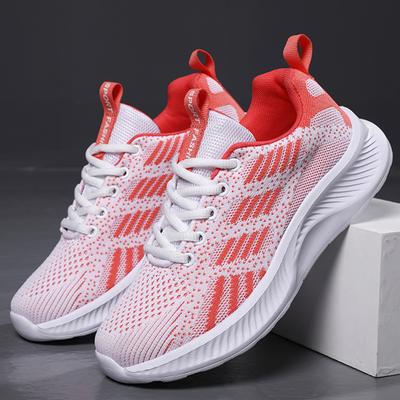 Новые модные дышащие повседневные женские кроссовки, удобные кроссовки с мягкой подошвой, белые спортивные туфли на шнуровке для женщин