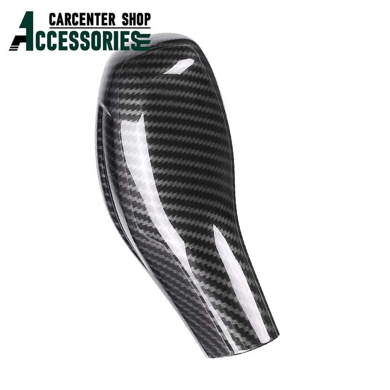 For BMW X1 F48 X2 F47 1 Series 2 Series Gran Tourer 2018- Carbon Fiber Style Gear Shift Knob Cover Trim