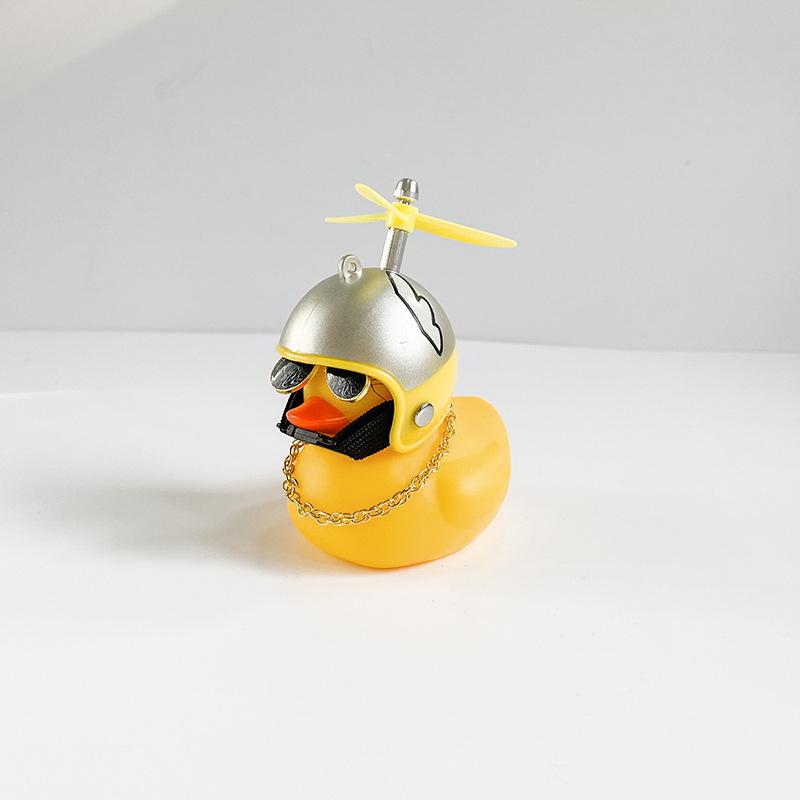 Wind-Resistant Electric Yellow Duck Dashboard Ornament