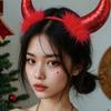 Костюм с хвостом дьявола с повязкой на голову дьявола, бабочкой, аксессуар для косплея дьявола на Хэллоуин для женщин, подростков, маскарад, косплей-вечеринка