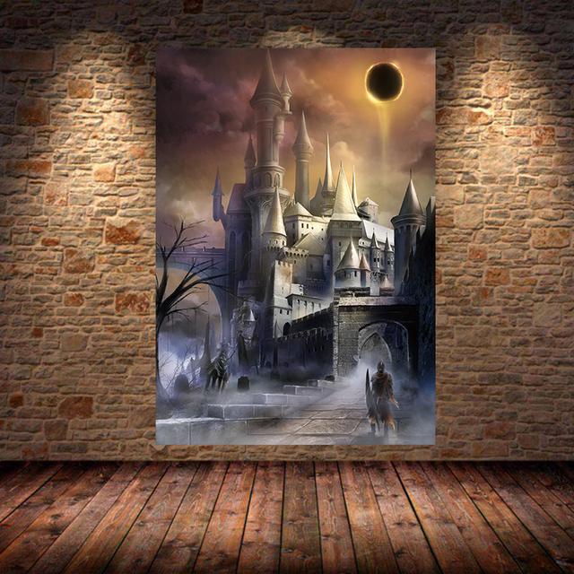The Dark Souls 3 Poster with Game, Oil Painting, Canvas Wall Painting, Prints for Bedroom, Living Room, House, Bedroom, Bar, Restaurant, Decor