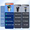 Автомобильное USB-зарядное устройство 300 Вт, двухпортовый адаптер Super Fast Charging со светодиодным индикатором мониторинга напряжения для Samsung Oneplus Huawei OPPO iPhone