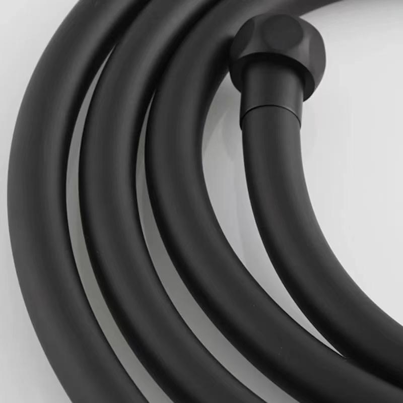 Matte Black Plumbing PVC Flexible Shower Hose for Bathroom Shower Head Shower Bidet Hose