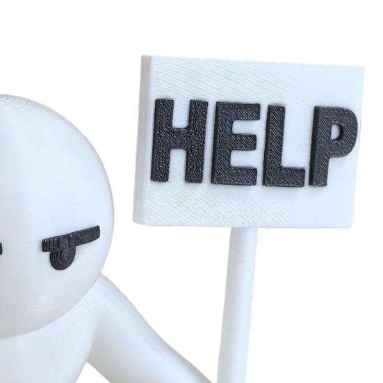 Злодей Стопор для двери Клин Защита стены Противоскользящий Ветрозащитный Без сверления Противоударный Ковер Плитка Бетон Деревянный пол Просит помощи Парень Стопор для двери