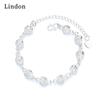 Линдон циркон браслет ювелирные изделия геометрические бусины браслеты-цепочки модный тонкий свадебный подарок для подруги женщин