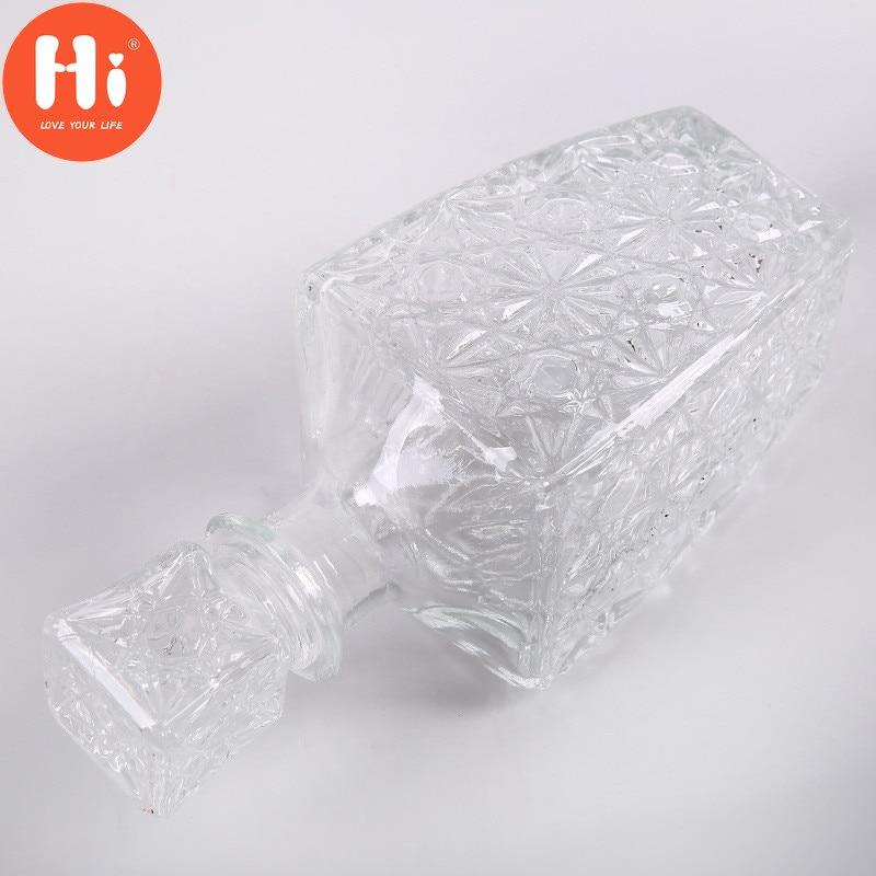 Привет креативный прозрачный стеклянный графин для виски, ликера, винных напитков, хрустальная бутылка спиртных напитков, винный графин для бара, вечерние, свадебные подарки