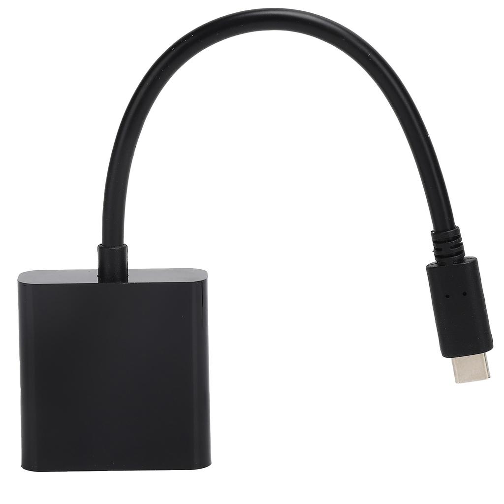 TypeC to VGA Converter 10Gbps USB 3.1 HD 1080P Video Adapter Cable 15Pin Female