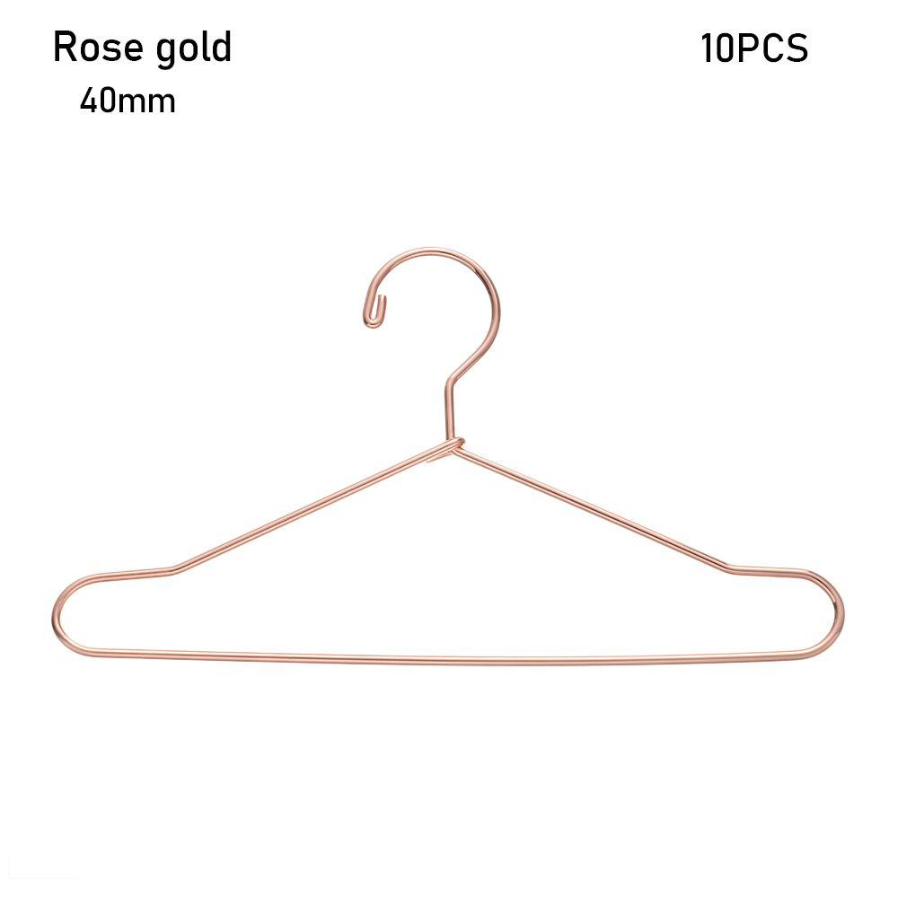 10pcs Multi-colors Cute 1/6 Doll Mini Hangers Dress Clothes Hanging Metal Doll Accessories