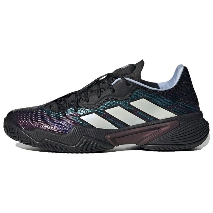 Adidas Barricade Black Oil Spill Men Sneakers Core-Black Cloud-White Blue-Dawn HQ8415