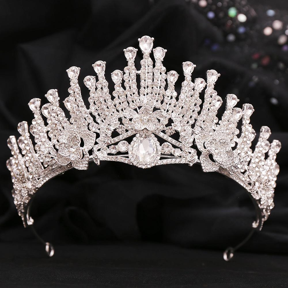 Новая принцесса корона день рождения взрослая хрустальная тиара элитная невеста свадебная тиара бриллиантовая корона