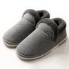Пожилые нескользящие хлопковые тапочки осень и зима домашние мужские сумки и комнатная термообувь на толстой подошве бархатные хлопковые туфли женские домашние
