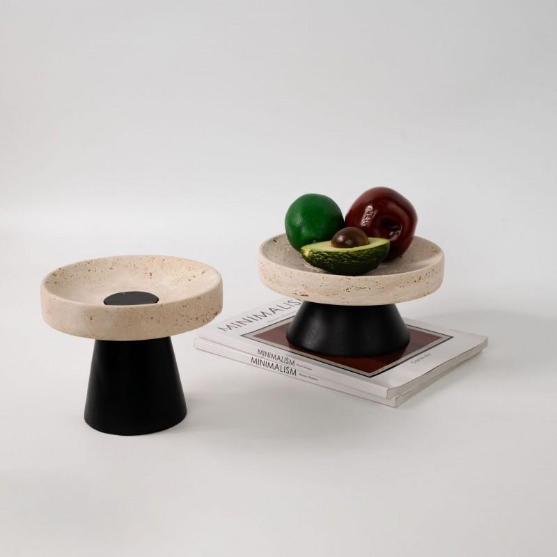 Modern Minimalist Marble Stone Fruit Bowl Decorative Tray Living Room Coffee Table Home Dcor