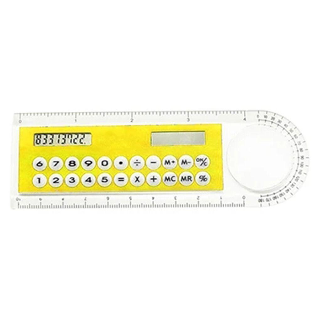 Colorful Childrens Tool Portable Digital Caliper Calculator Ruler Office Stationery Solar Energy Calculator