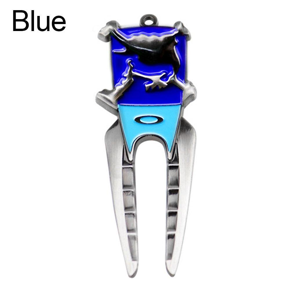 Portable Zinc Alloy Training Aids Pitch Repairer Tool Golf Fork Prongs Golf Divot Lawn Maintenance