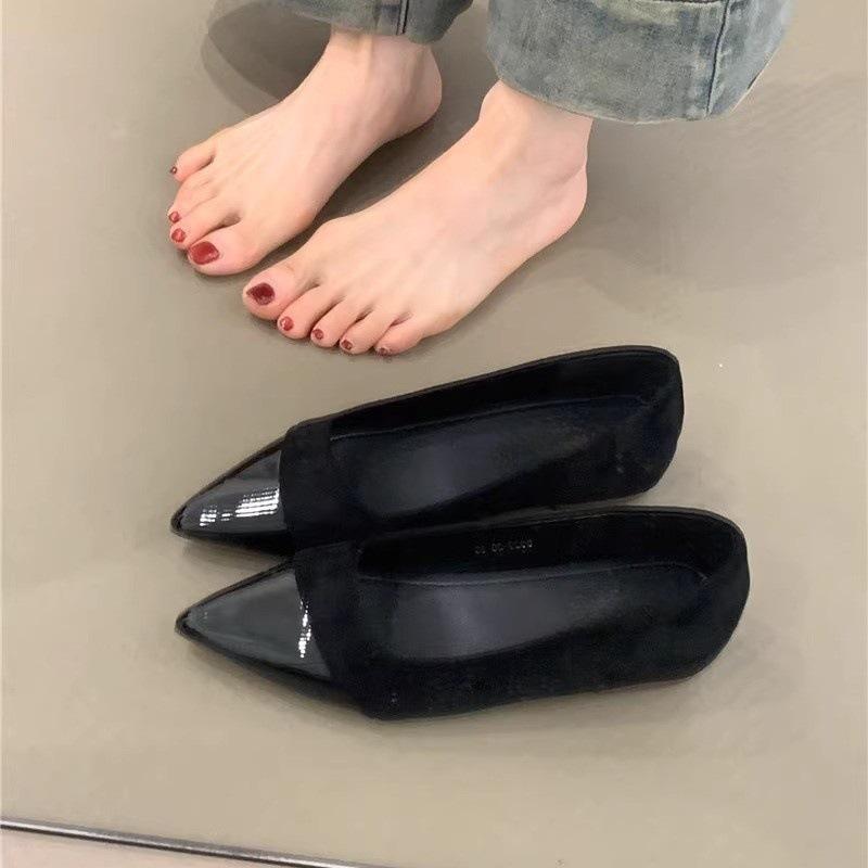 Нежные туфли-лодочки феи, темпераментные, элегантные, замшевые, к юбке, остроносые, на скрытой платформе