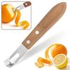 Ручка из грецкого ореха для терки для продуктов, для фруктов, овощей и сыра. Лимоночистка из нержавеющей стали для домашнего и профессионального использования.
