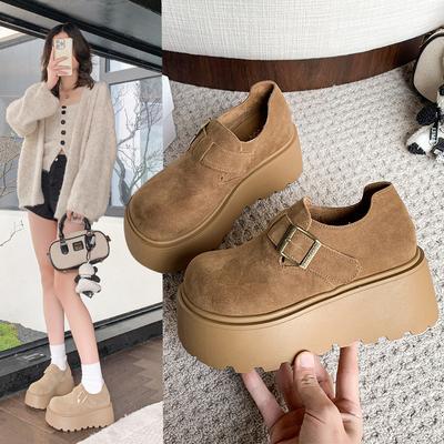 Мокасины женские Senior Sense of Temperament Полный комплект Толстые однотонные туфли Женские приливные с ленивыми женскими модными женскими летними дышащими туфлями