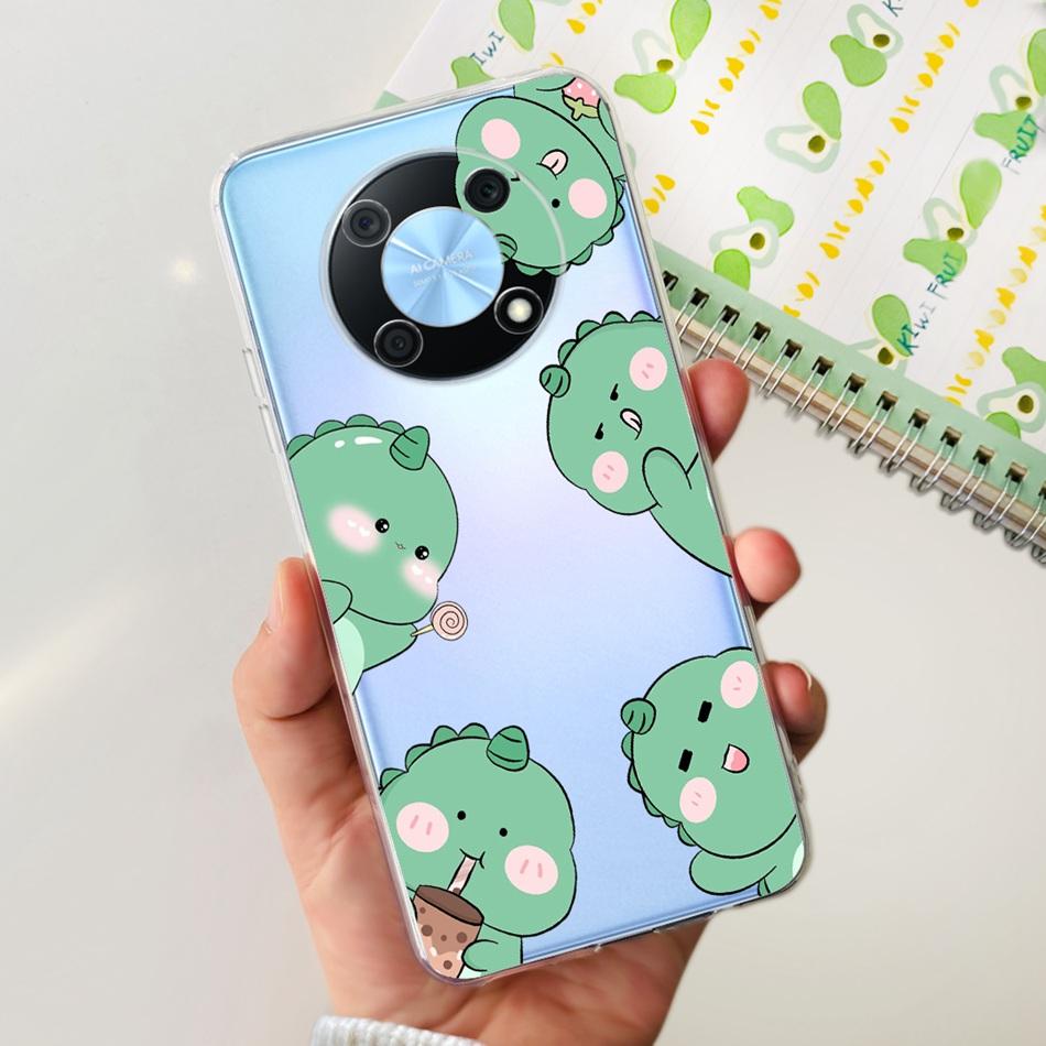 Чехол для телефона Huawei Nova Y90 NovaY90 Y 90 4G CTR-LX2 CTR-LX1 Элегантная печать Мягкий силикон Прозрачный ТПУ Тонкая задняя крышка телефона