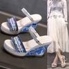 Модные женские босоножки на каблуке, элегантные туфли на платформе и танкетке от дизайнера, роскошные, удобные, модные, для лета