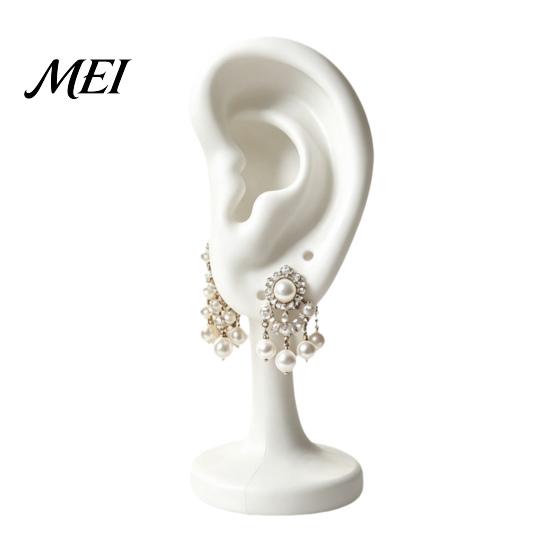 Earring Holder Human Ear Holder, Shaped Jewelry Stand, Storage Three-dimensional Stand Organizer, Display for Home Dresser Store Counter Use