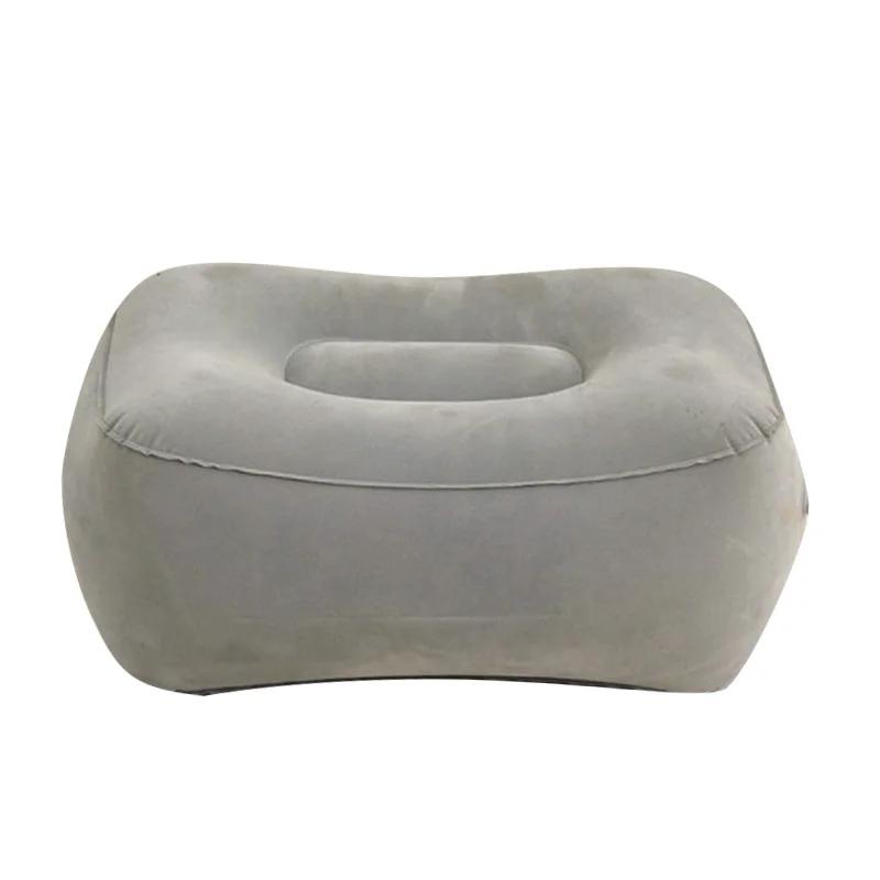 Portable Inflatable Foot Rest Air Pillow PVC Soft Foot Cushion Travel Office Under Desk Leg Elevation Relax Foot Support Pillow