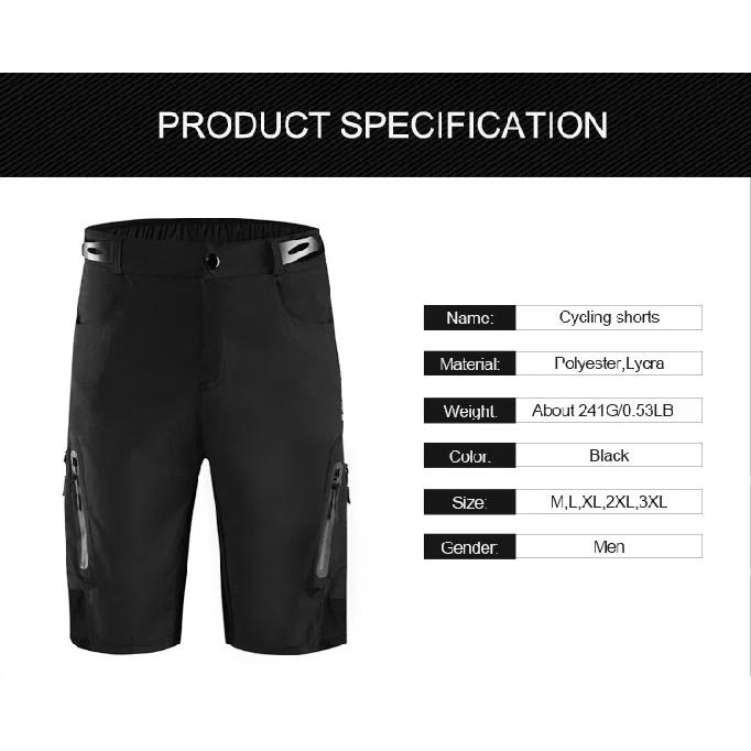 WOSAWE Shorts Motocross Racing Moto MTB Downhill Bicycle Mountain Bike Summer Short Pants