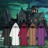 Halloween Hooded Cloak Unisex Kids Children Cape Role Cosplay Long Cloak Gothic Costumes Outwear