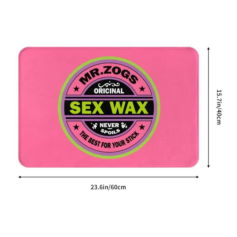Mr Zogs Surfing Sex Wax Front Door Floor Entrance Mats Indoor Kitchen Bathroom Doormat Bedroom Carpet Rug