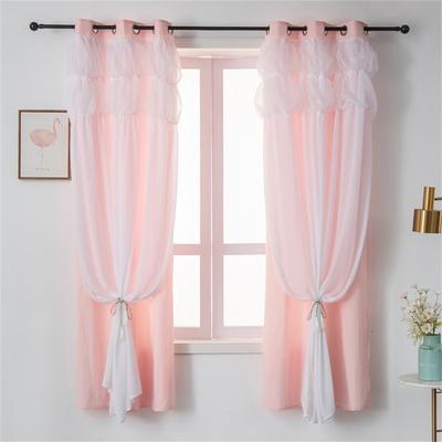 Полезная интегрированная занавеска, декоративная, привлекательная, легко моющаяся, для девочек, романтическая тюль, занавеска для окна, домашний декор, бытовые принадлежности