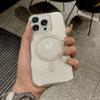 Роскошный блестящий чехол Magsafe для беспроводной зарядки iPhone 15 14 13 12 11 ProMax, ударопрочный прозрачный магнитный мягкий бампер