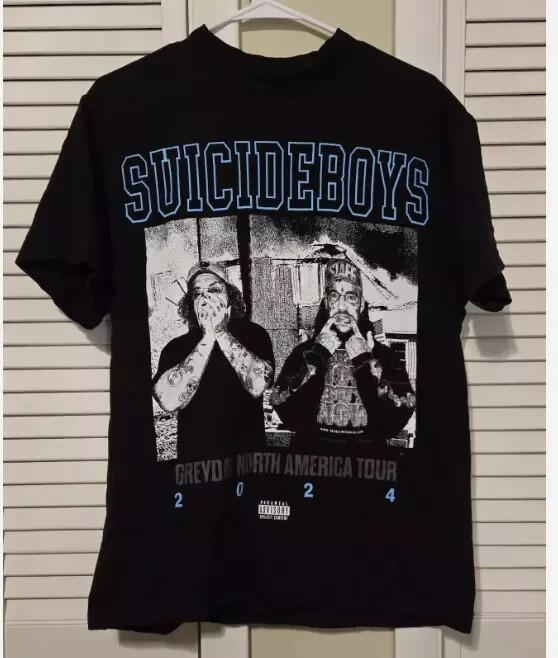 UICIDEBOY GREY DAY TOUR 2024 ФУТБОЛКА Размер L G59 Records SUICIDEBOYS Унисекс Футболка