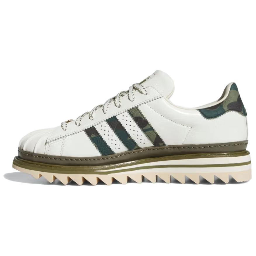 Superstar Clot x Bape x Superstar Adidas Originals 'Off White Olive Cargo' KJ1473