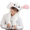 Rabbit Hat with Moving Rabbit Moving Rabbit Moving Funny Goods [RONGUI] Ears, Ears, Cosplay, Ears, Ears, Cap, (white)