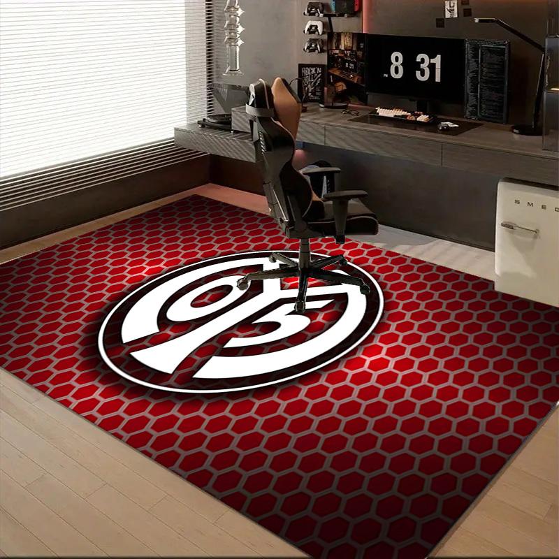 1PC Mainz Football Crest Floor Mat for Living Room, Game Rooms, Office, Bedroom, Office Floor Mat Playful Design, Christmas fan gifts