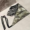 Tassels Fringe Waist Belt Embroidery Floral Triangular Belt Triangle Waistband  Dress Jeans Decor