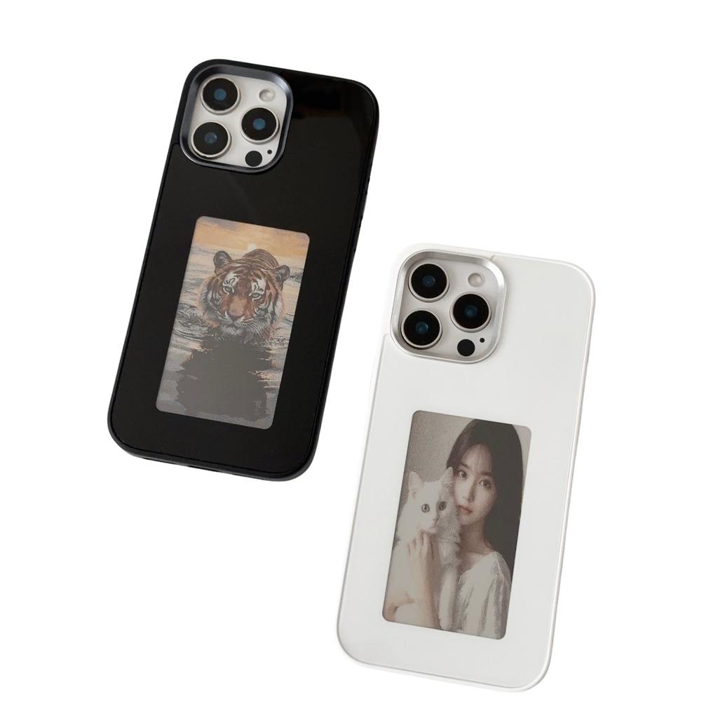 For iPhone 16 Pro Max E Ink Phone Case 4-Color Screen,DIY Wireless NFC Photo Display