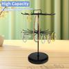 360° Rotating Jewelry Display Holder Earrings Pendants Bracelets Stand Stud Earrings Necklaces Rings Storage Hanging Organizer