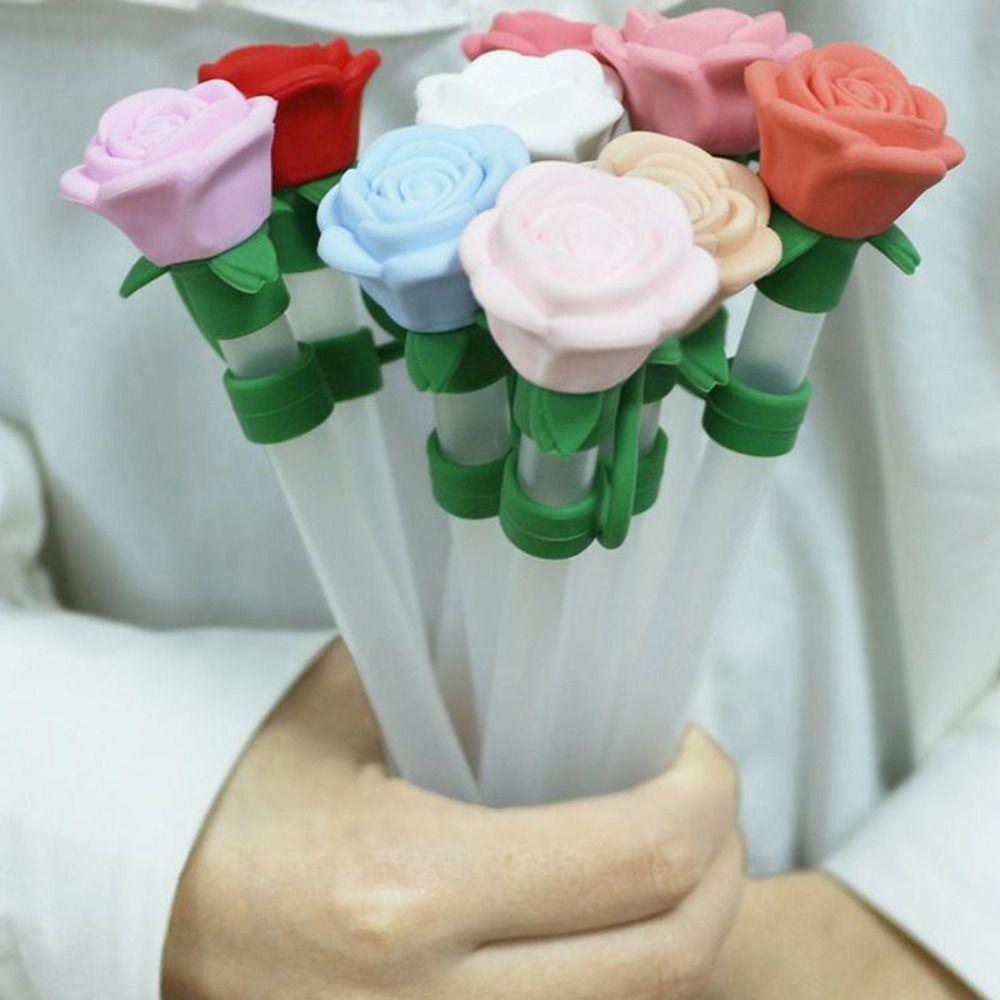 Heat-resistant Rose Flower Straw Cover Dust Proof Straw Covers Cap for Stanley Cup