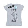 Womens/Ladies Frozen Olaf Free Hugs Cotton T-Shirt