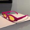 Oval Sunglasses  New Fashion Vintage Candy Color Beach Vacation Shades Women Retro Vintage Brand Outdoor Sun Glasses