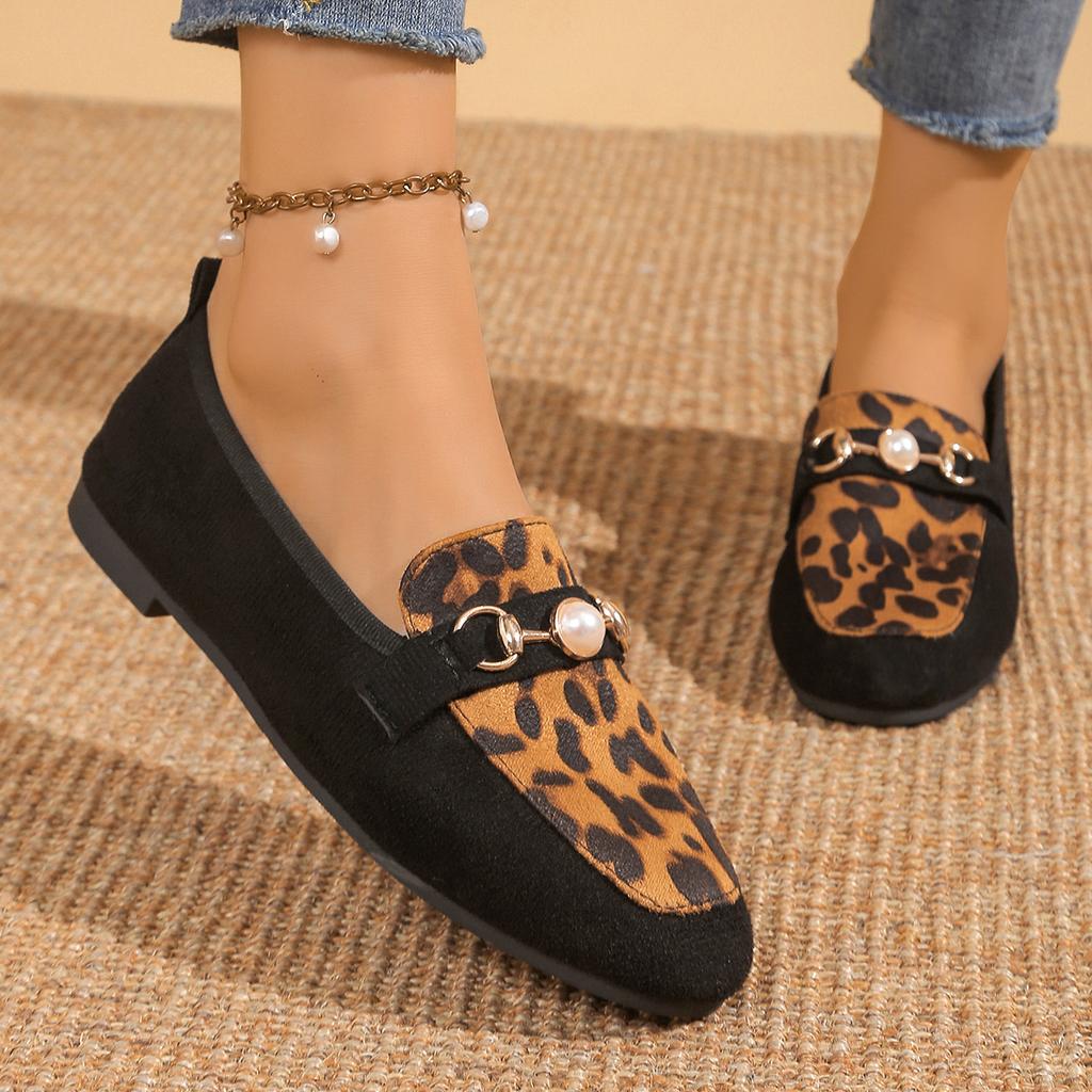 Новые женские балетки лоферы офисная обувь круглый носок жемчужная металлическая отделка обувь для улицы дизайнерская одинарная обувь Zapatos De Mujer