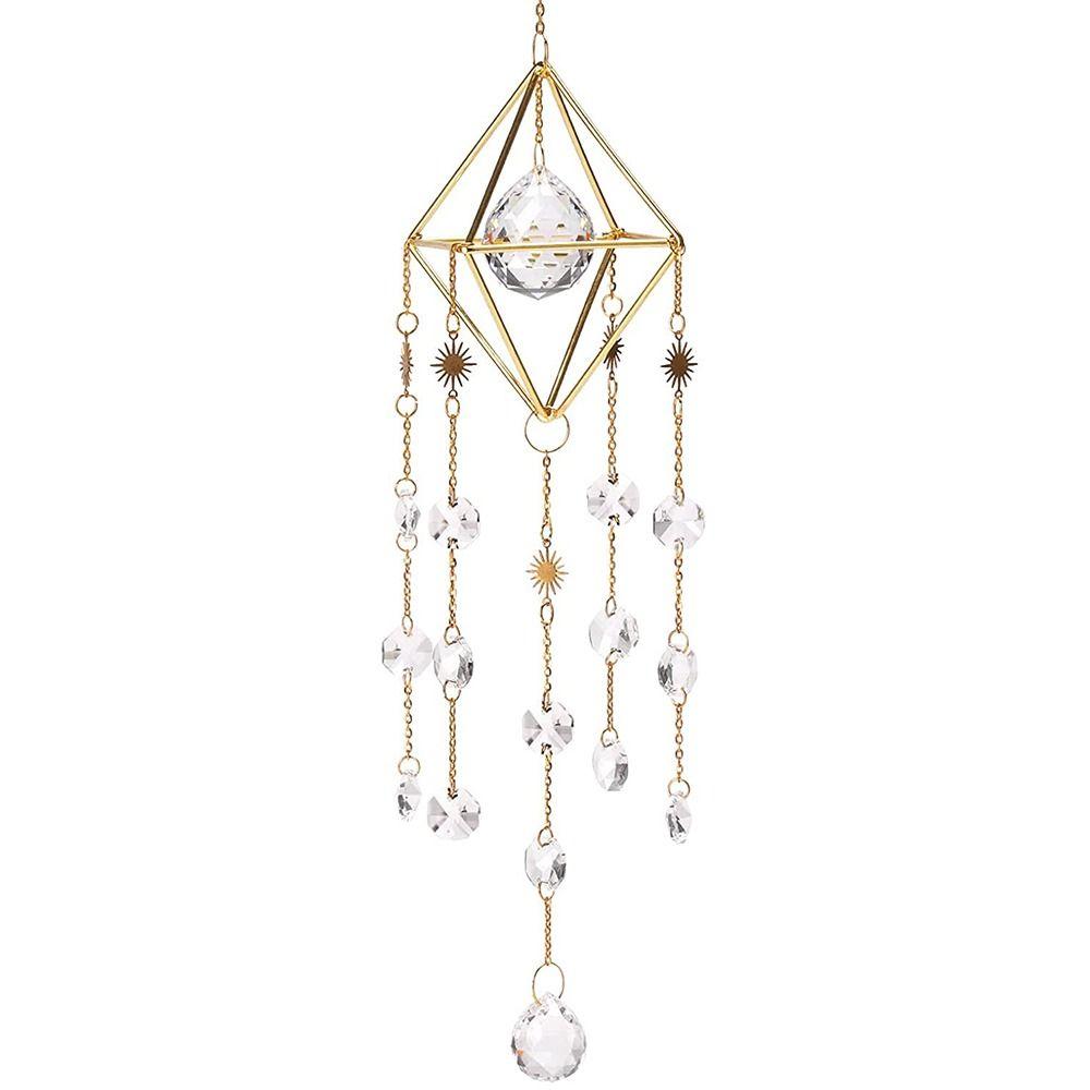 Украшения Солнечный свет Преломление Подвесной колокольчик Радужный цвет Ловцы солнца Кристалл Призма Подвеска